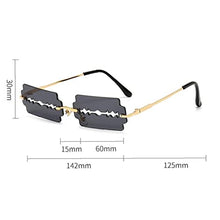 Load image into Gallery viewer, Trendy Rimless Sunglasses Vintage Unique Punk Glasses Shades Uv400 Protection