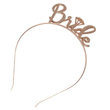 Load image into Gallery viewer, AIBAOBAO Bride to Be Sash, Hen Party Accessories Include Bride Headband Tiara, Veil with Comb, Sash, Tattoos, Bride to Be Gifts Decorations for Wedding, Bridal Shower, Bachelorette Party