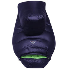 Load image into Gallery viewer, LMR Outdoors Ultralight Mummy Down Sleeping Bag for camping with Compression Sack (Black)