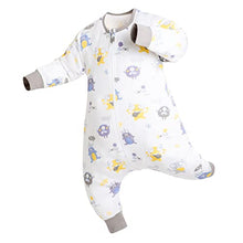 Load image into Gallery viewer, ZIGJOY Baby Sleeping Bag with Legs Long Sleeve 100% Cotton Baby Wearable Blanket Anti-kick Sleep Sack Pyjamas for Infant Toddler Kids Boys Girls from 19-36 Months Little Monster
