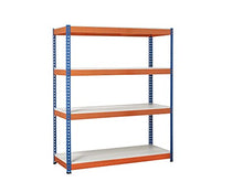 Load image into Gallery viewer, Extra Heavy Duty Garage Racking Shelving Unit 1800mm H x 1500mm W x 600mm D 400KG UDL FREE NEXT DAY DELIVERY