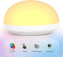 Load image into Gallery viewer, Night Light Baby, Touch Control, Color-Changing Modes, Adjustable Brightness, USB Rechargeable, Breastfeeding Light for Kids, Toddler