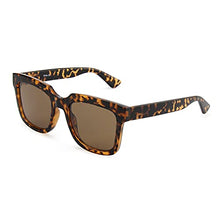 Load image into Gallery viewer, LAVOTTI Trendy Square Sunglasses for Men Women Retro Style UV400 Protection (Amber Tortoise)