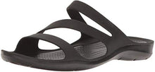 Load image into Gallery viewer, Crocs Women's Swiftwater Sandal, Black/Black, 6 UK