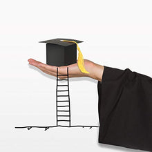 Load image into Gallery viewer, KATOOM Graduation Candy Boxes, 30pcs Doctoral Cap Shaped Gift Box Black Graduation Celebration Treat Candy Chocolate Sweet Box with Yellow Tassel for Graduation Ceremony Party
