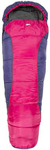 Load image into Gallery viewer, Trespass Unisex-Youth BUNKA 3 Season Sleeping Bag with Hollow Fibre Filling, 170 x 65 x 45 cm, Purple, 170 cm x 65 cm x 45 cm