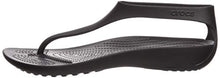 Load image into Gallery viewer, Crocs Women's Crocs Serena Flip W Open Toe Sandals, Black Black 001, 7 UK