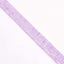 Load image into Gallery viewer, Crystallay 2MM Natural Lavender Quartz Gemstone Faceted Rondelle Loose Beads for Jewellery Making 1 Strand 13"
