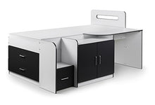 Load image into Gallery viewer, Julian Bowen Cookie Cabin Bed , White/Charcoal, Single