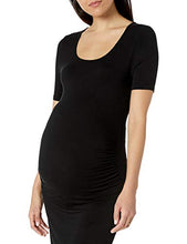 Load image into Gallery viewer, Amazon Essentials Maternity Short-sleeve Dress, Black, S