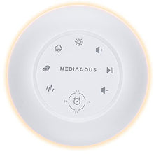 Load image into Gallery viewer, White Noise Machine for Adults, Kids, Sleeping Baby, Portable Sound Machine with 18 High-Fidelity Soothing Sounds and 4 Timers, USB Baby Sound Machine with Night Light and Memory Function for Bedroom