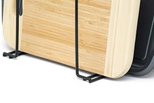 Load image into Gallery viewer, simplywire - Baking Tray & Chopping Board Rack - Pan Storage - Kitchen Cupboard Organiser - Black