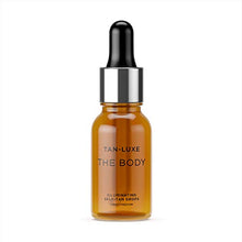 Load image into Gallery viewer, Tan Luxe THE BODY Fake Tan Drops, Medium (15 ml) Add Tanning Drops to Skin Care for Custom Body Tan, Cruelty Free & Vegan