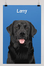 Load image into Gallery viewer, Custom Pet Portrait Print, Dog Lover Gifts, Custom Dog Portrait, Unique Gift, Pet Portrait from Photo, Personalised Cat Owner Portrait, Unique Present, Pet Memorial, Wedding Gift Idea Women or Men