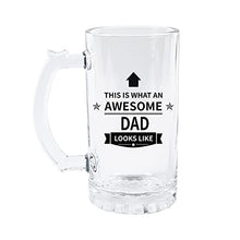 Load image into Gallery viewer, Funnli Gifts for Dad Birthday Christmas Fathers Day - 16OZ Beer Glasses Mug, Dad Gifts from Daughter Son, Dad Birthday Christamas Presents
