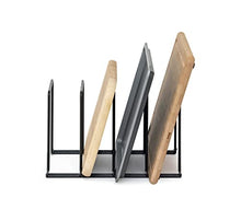 Load image into Gallery viewer, simplywire - Baking Tray & Chopping Board Rack - Pan Storage - Kitchen Cupboard Organiser - Black