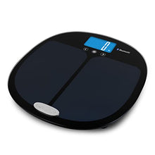 Load image into Gallery viewer, Salter 9192 BK3R Health Curve Bluetooth Smart Bathroom Analyser Scale, Measures Weight, Body Fat/Water, Muscle/Bone Mass, BMI and BMR, 8 User Memory, Connect to Smartphone using MiBody App, Black