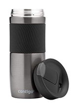 Load image into Gallery viewer, Contigo Byron Snapseal Travel Mug, Stainless Steel Thermal mug, vacuum flask, leakproof tumbler, coffee mug with BPA free Easy-Clean Lid, 470 ml, Gunmetal