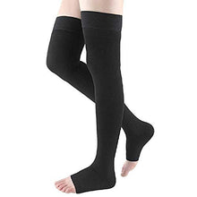 Load image into Gallery viewer, Dr Sock Soothers Socks, Casiz Doctor Developed Copper Infused Foot Compression Sleeves for Plantar Fasciitis Achilles Ankle Anti Fatigue Black XXL