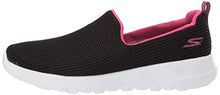 Load image into Gallery viewer, Skechers Women's Go Walk Joy-Centerpiece Slip On Trainers, Black (Black Hot Pink BKHP), 6 UK