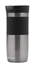 Load image into Gallery viewer, Contigo Byron Snapseal Travel Mug, Stainless Steel Thermal mug, vacuum flask, leakproof tumbler, coffee mug with BPA free Easy-Clean Lid, 470 ml, Gunmetal