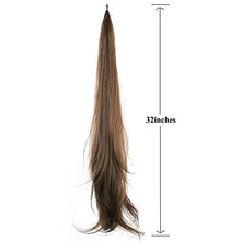 Load image into Gallery viewer, IMISSU Hair Extension Pony Tail Flexible Hair Ponytails Hairpieces (Solid Brown)