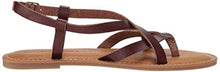 Load image into Gallery viewer, Amazon Essentials Women's Casual Strappy Sandal, Brown, 7.5 B US