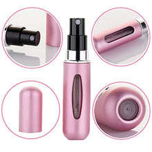 Load image into Gallery viewer, 5 PCS Perfume Atomiser Bottles 5ml Refillable Spray Bottle Mini Underfill Empty Travel Bottle for Purse Handbag Pocket Luggage