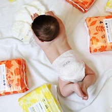 Load image into Gallery viewer, Pura Premium Eco Baby Nappies Size 3 (Midi 4-9kg / 9-20 lbs) 6 x 33 per pack, 198 Infant Sustainable Diapers, Perfume Free, Clinically Tested and Hypoallergenic