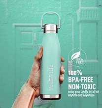 Load image into Gallery viewer, YouBottle Stainless Steel Water Bottle, 500ml Vacuum Insulated, Leak-Proof, No Sweating, BPA Free, Metal Bottle,12 Hours Hot & 24 Hours Cold for Adult Kid Boy Girl Child Drinking