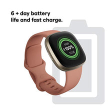 Load image into Gallery viewer, Fitbit Versa 3 Health & Fitness Smartwatch with GPS, 24/7 Heart Rate, Voice Assistant & up to 6+ Days Battery, Pink/Clay