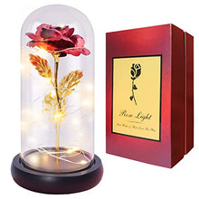 Load image into Gallery viewer, Galaxy Glass Rose Mothers Day Personalized Gifts for Mom, First Mothers Day Unique Gifts from Daughter, Birthday Gifts for Women, Mom Gifts Grandma Gifts Forever Flower Rose Light,Christmas Rose Gifts