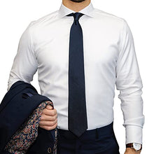 Load image into Gallery viewer, Men's Tie Solid Color Neckties For Men Business Wedding Formal Ties (Navy)