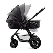 Load image into Gallery viewer, Kinderkraft Pram 3 in 1 Set MOOV, Travel System, Baby Pushchair, Buggy, Foldable, with Infant Car Seat, Accessories, Rain Cover, Footmuff, for Newborn, from Birth to 3 Years, Black