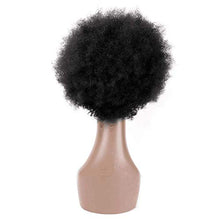 Load image into Gallery viewer, Becus 8” Afro Wigs Short Kinky Curly 100% Human Hair Wig for Black Women Daily use Natural Black(#1B) (Fluffy Kinky Curly)