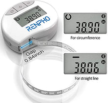 Load image into Gallery viewer, Body Tape Measure with Smart App, RENPHO Bluetooth Measuring Tapes for Body Measuring, Weight Loss, Muscle Gain, Fitness Bodybuilding, Retractable, Body Part Circumferences Measurements