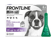 Load image into Gallery viewer, FRONTLINE Plus Flea & Tick Treatment for Large Dogs (20-40 kg) - 6 Pipettes