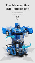 Load image into Gallery viewer, DocraShop Transforming Toys -2 in 1 Deformation Remote Control Car 360° Speed Drifting Transform Robot Car Toys for Kids Boys Girls Birthday Gifts (Police Car Black)