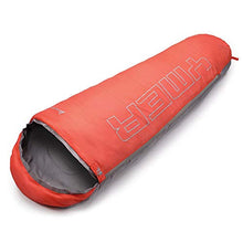 Load image into Gallery viewer, Sleeping Bag For Kids Camping Gear Travel Sleep Essential Insulated Warm Lightweight Traveling Hiking Indoor Outdoor All Season Spring Summer Fall YMER ((130+25) x60/40cm, Pink/Grey)