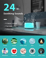 Load image into Gallery viewer, Anescra White Noise Machine for Baby Adults Kids Sound Machine Battery and Plug in, 24 Soothing Sounds Machine with Night Light, Portable Sleep Noise Maker Machine for Home, Office, Travel