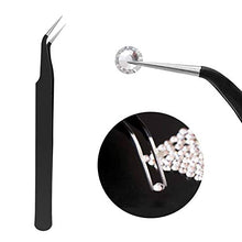 Load image into Gallery viewer, Canvalite 1500PCS Rhinestones in 6 Sizes Flat Back Gems, Crystal AB Rhinestones Nail Art Gems with Pick Up Tweezers and Rhinestone Picker Dotting Pen, Nail Art Tools for Nails, Clothes, Face, Craft