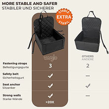 Load image into Gallery viewer, Extra Stable Dog Car Seat - Robust Car Dog Seat or Puppy Car Seat for Small to Medium-Sized Dogs - Reinforced Walls and 3 Belts - Waterproof Pet Car Seat for Back and Front Seat