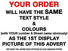 Load image into Gallery viewer, MODERN HOUSE SIGN PLAQUE DOOR NUMBER STREET GLASS EFFECT ACRYLIC ALUMINIUM NAME