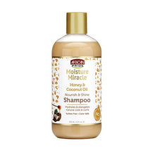 Load image into Gallery viewer, African Pride Moisture Miracle Honey & Coconut Oil Shampoo 12 oz