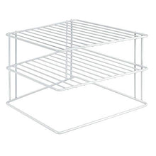 Load image into Gallery viewer, Metaltex Corner Shelf Insert Silos 25x25x195cm, Metal, White, 25x25x19cm