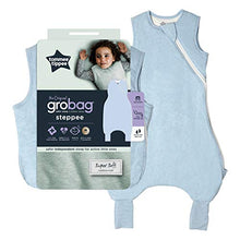 Load image into Gallery viewer, Tommee Tippee Baby Sleep Bag with Legs, The Original Grobag Steppee, Baby Romper Suit, Soft Cotton-Rich Fabric, 18-36m, 2.5 Tog, Blue Marl