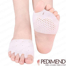 Load image into Gallery viewer, Pedimend 2 Pairs Gel Toe Separators Metatarsal Pads, Gel Toe Straightener for Overlapping Toes, Bunion Corrector, Hallux Valgus Forefoot Pain Relief