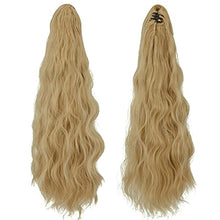 Load image into Gallery viewer, ZAIQUN Wavy Ponytail Extension 24" Long Hair Piece Clip on Pony Tail Hair Extension Heat-Resisting Synthetic Hairpiece for Women, 27-613#