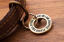 Load image into Gallery viewer, Solid Brass or Stainless Steel, Professionally Engraved & Polished Dog/Pet ID Tag