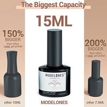 Load image into Gallery viewer, Modelones White & Nude Gel Nail Polishes, 2Pcs 15ml White Gel Nail Polish Set Soft off UV LED Gel Polish Long Lasting & Easy to Apply Nail Gel Manicure Ideal for Salon Studios & Home Use